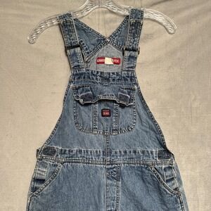 Unionbay Jeans Womens Small Blue Denim Bib Overalls Relaxed Fit Pockets Logo
